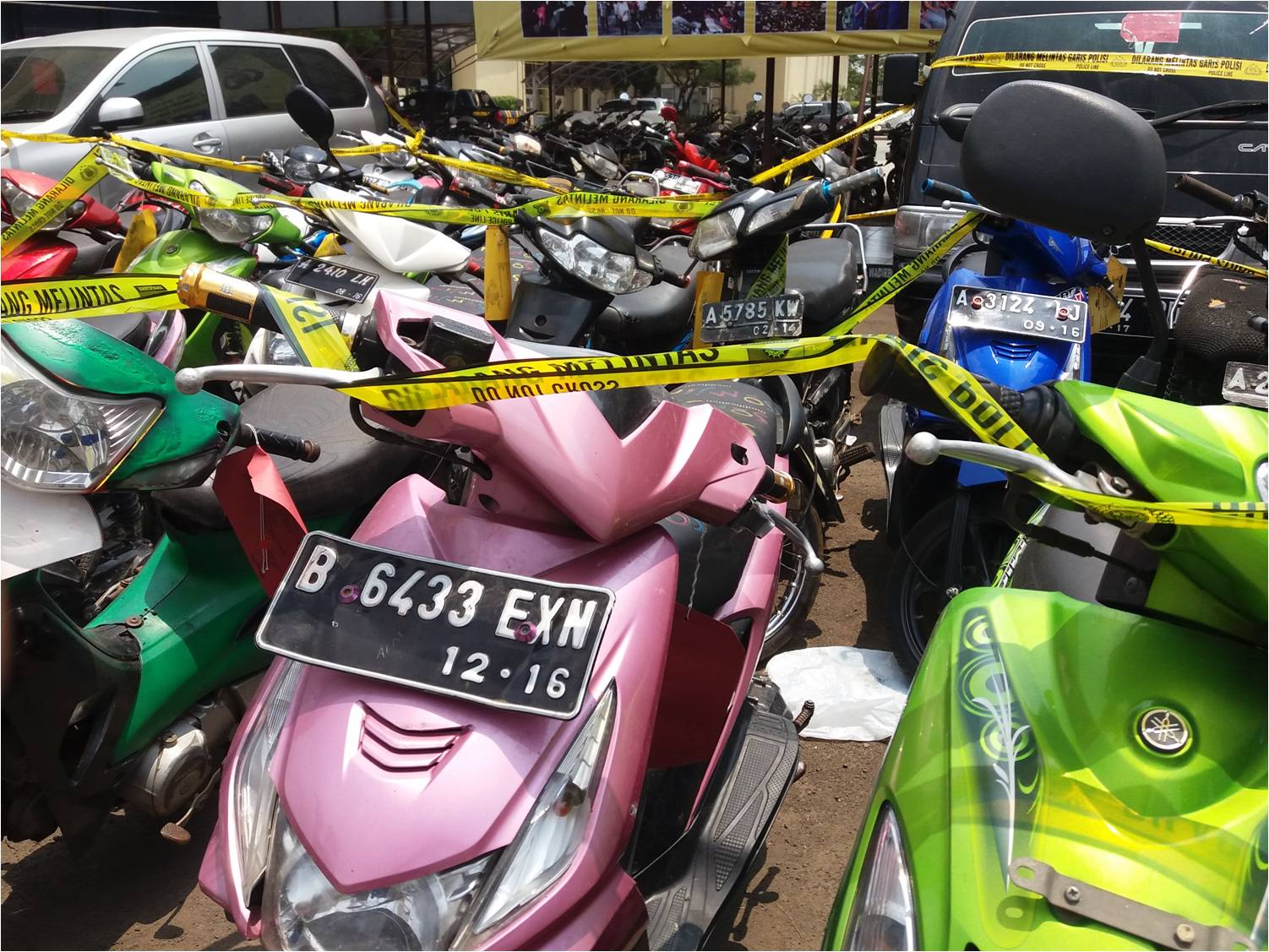 Tempat Parkir Sepeda Motor Di Mall Of Serang Rawan Pencurian
